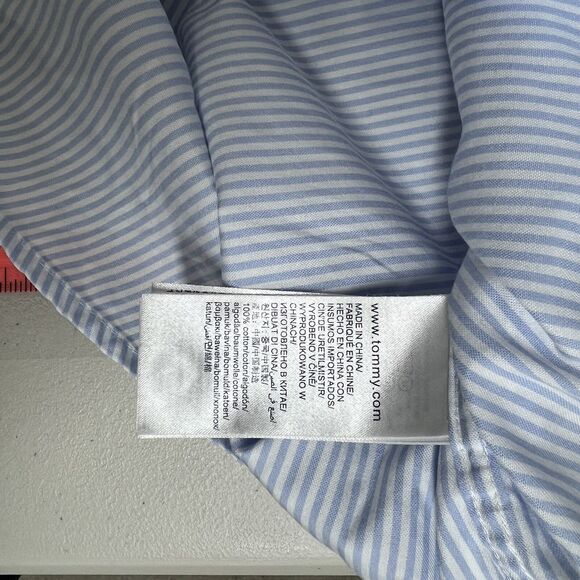 Zendaya x Tommy Hilfiger Striped Oversized Shirt Womens 2 Blue White Tunic - Picture 8 of 16